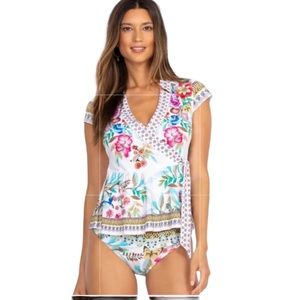 Johnny Was | Swim | Johnny Was Dreamer Wrap Tankini Top Nwt Size Medium |  Poshmark